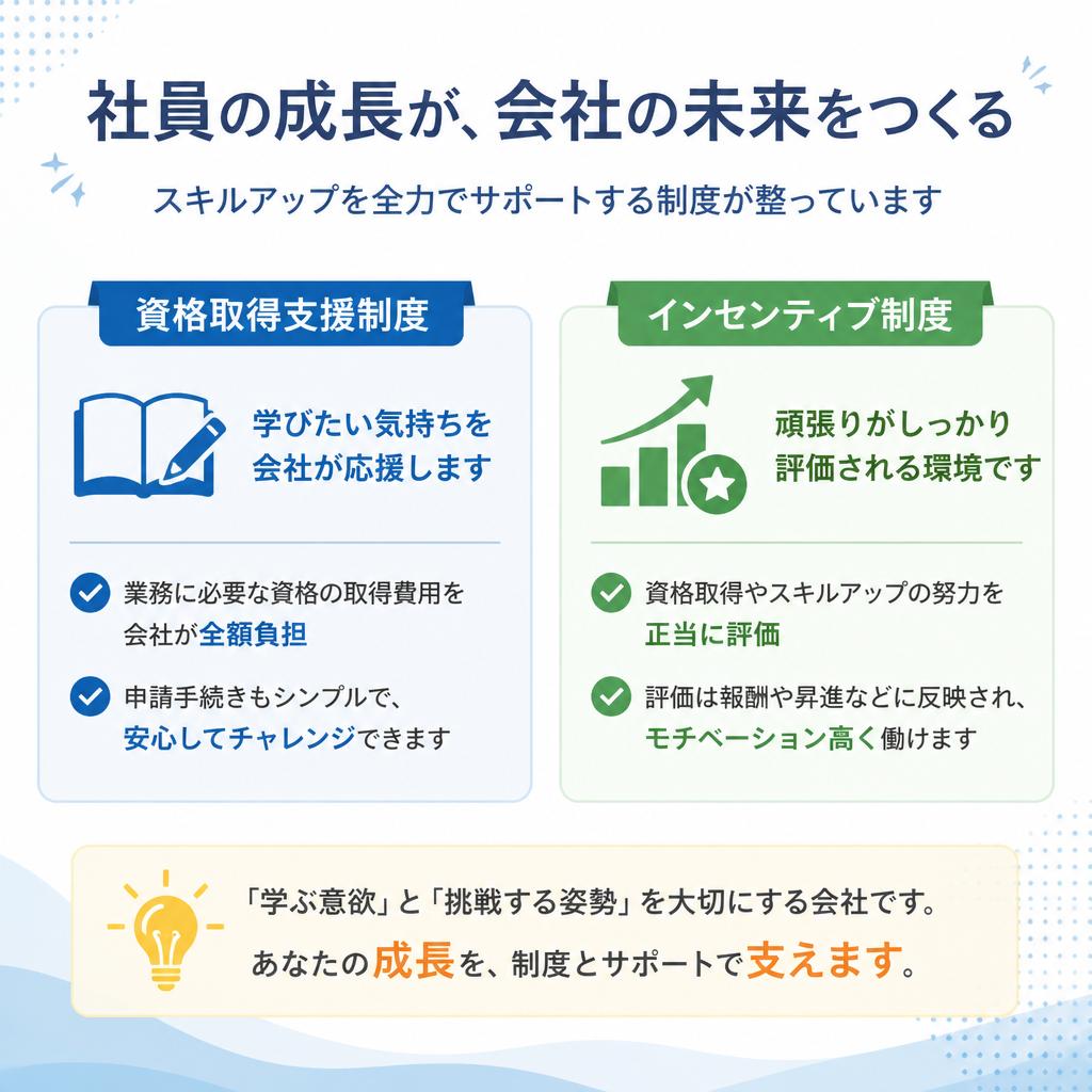 待遇改善・資格取得支援