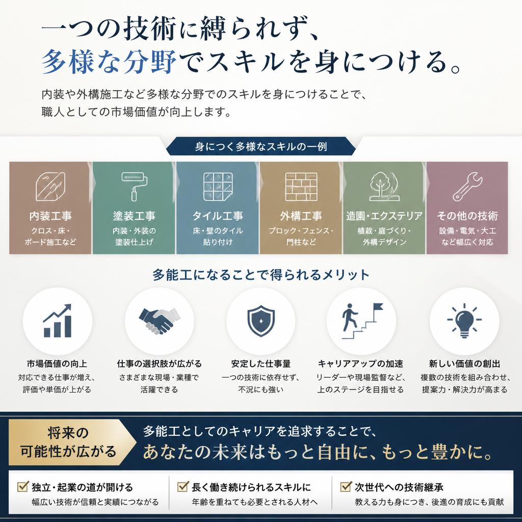 多能工としての成長:スキルを広げるチャンス