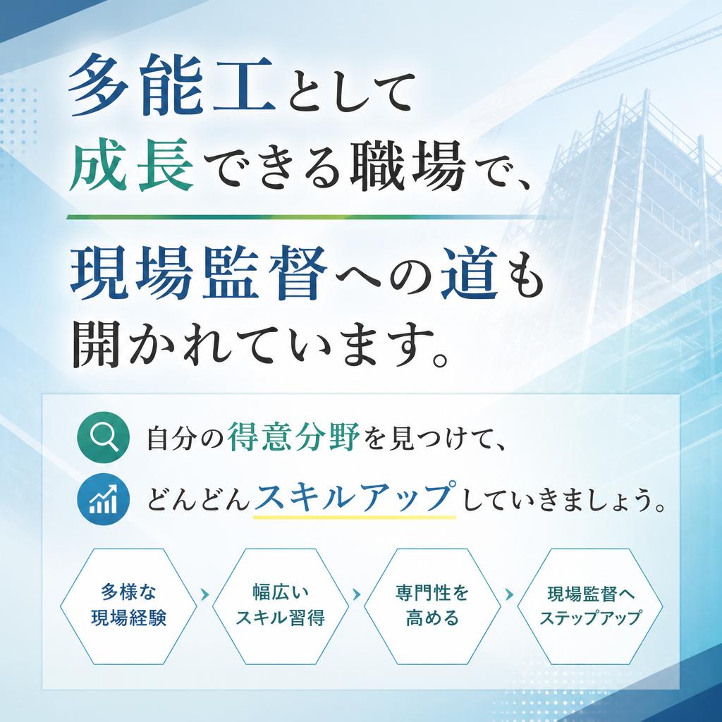多様なキャリアアップのチャンス