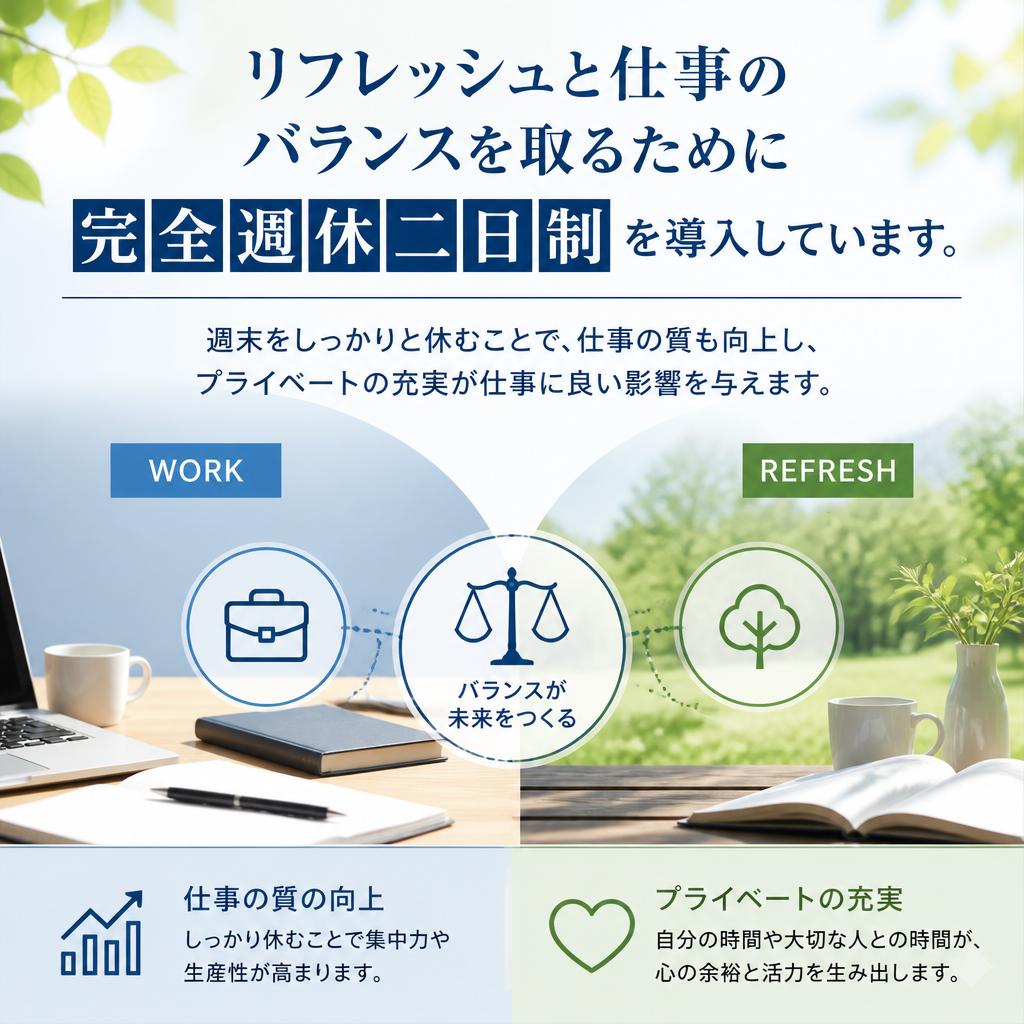 完全週休二日制のメリット