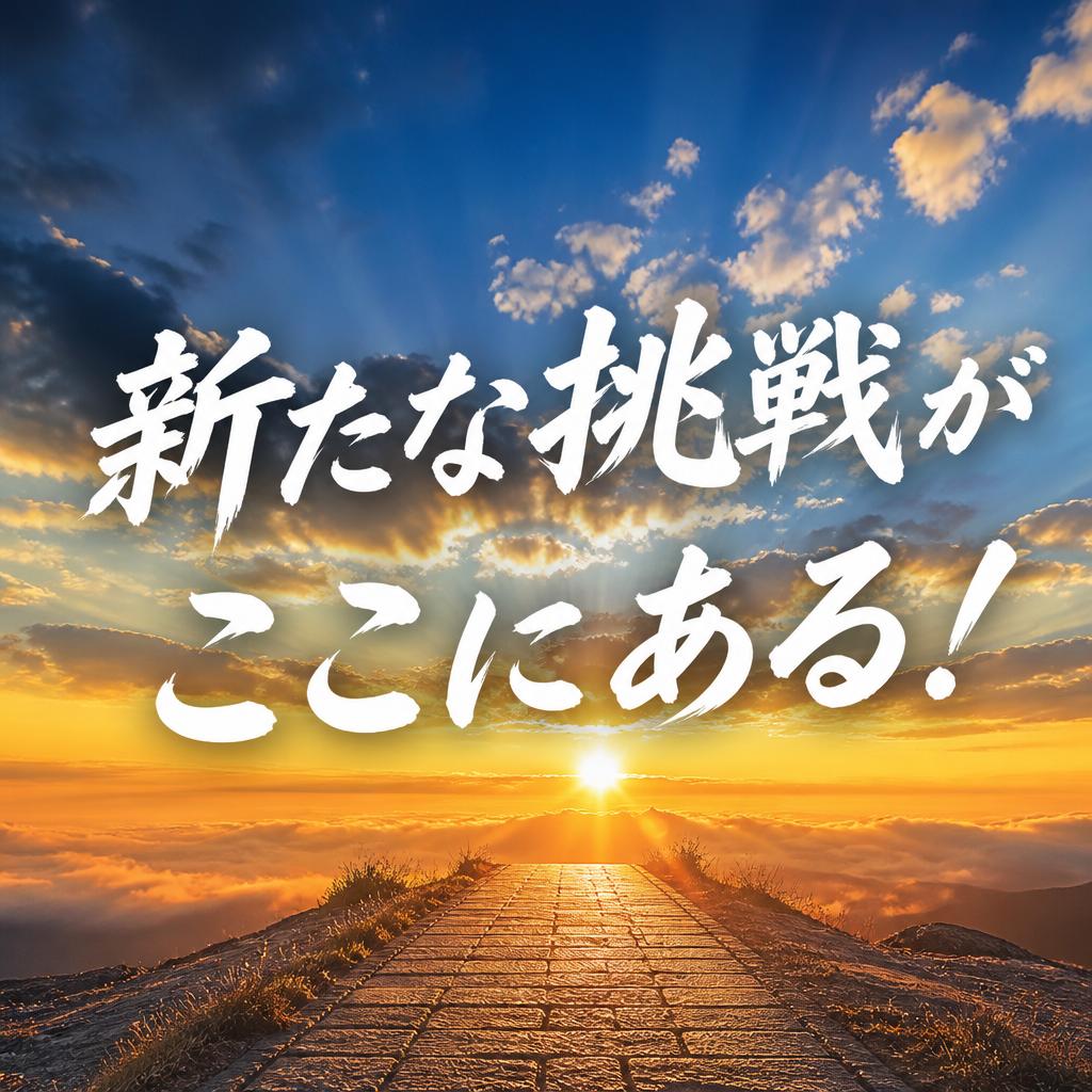 新たな挑戦がここにある！