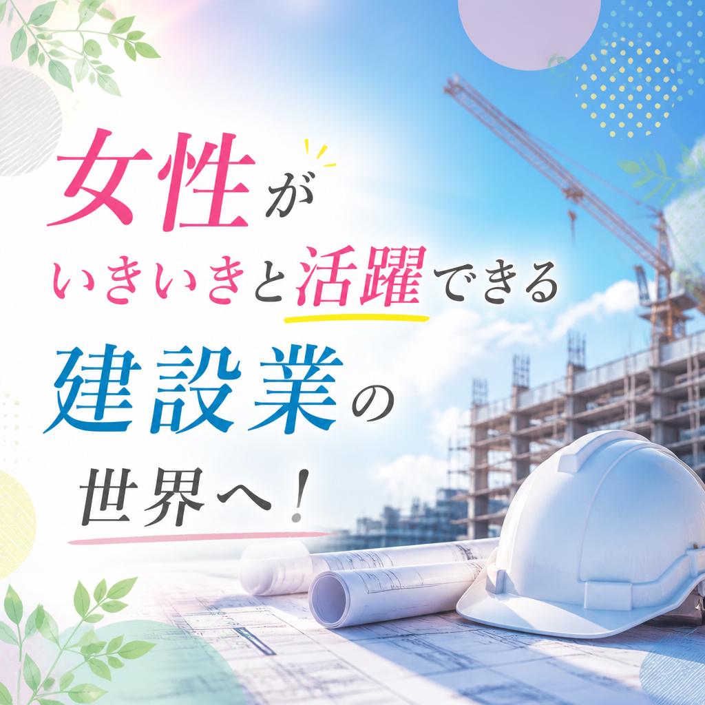 女性がいきいきと活躍できる建設業の世界へ！