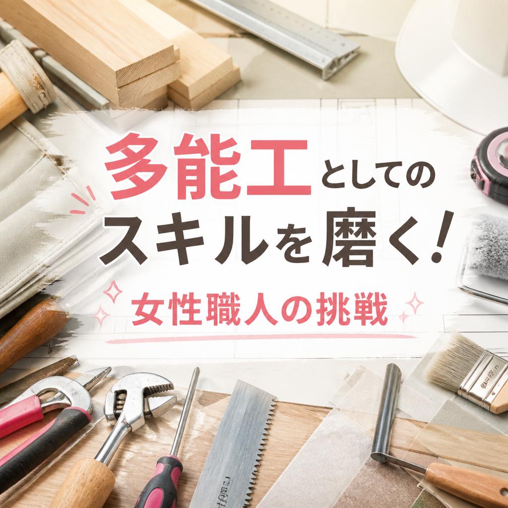 多能工としてのスキルを磨く！女性職人の挑戦