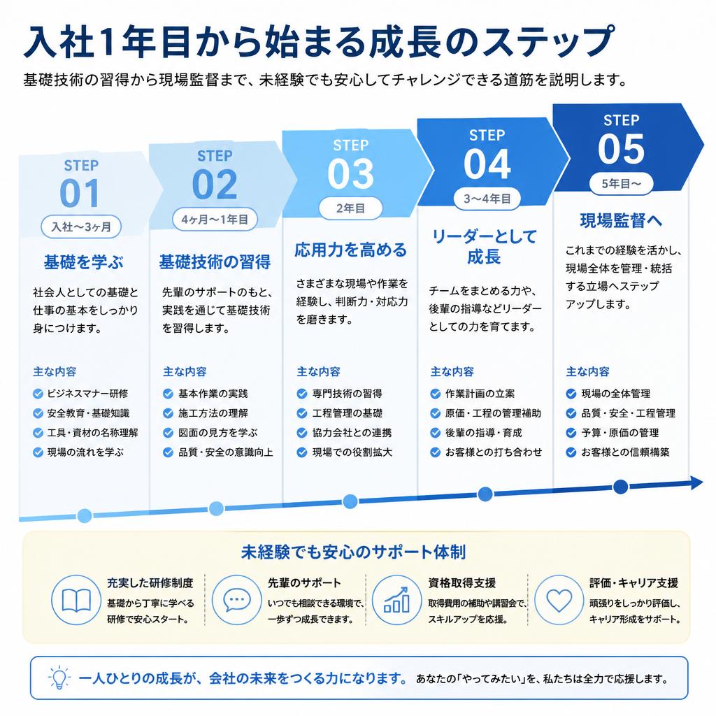 キャリアアップのステップ